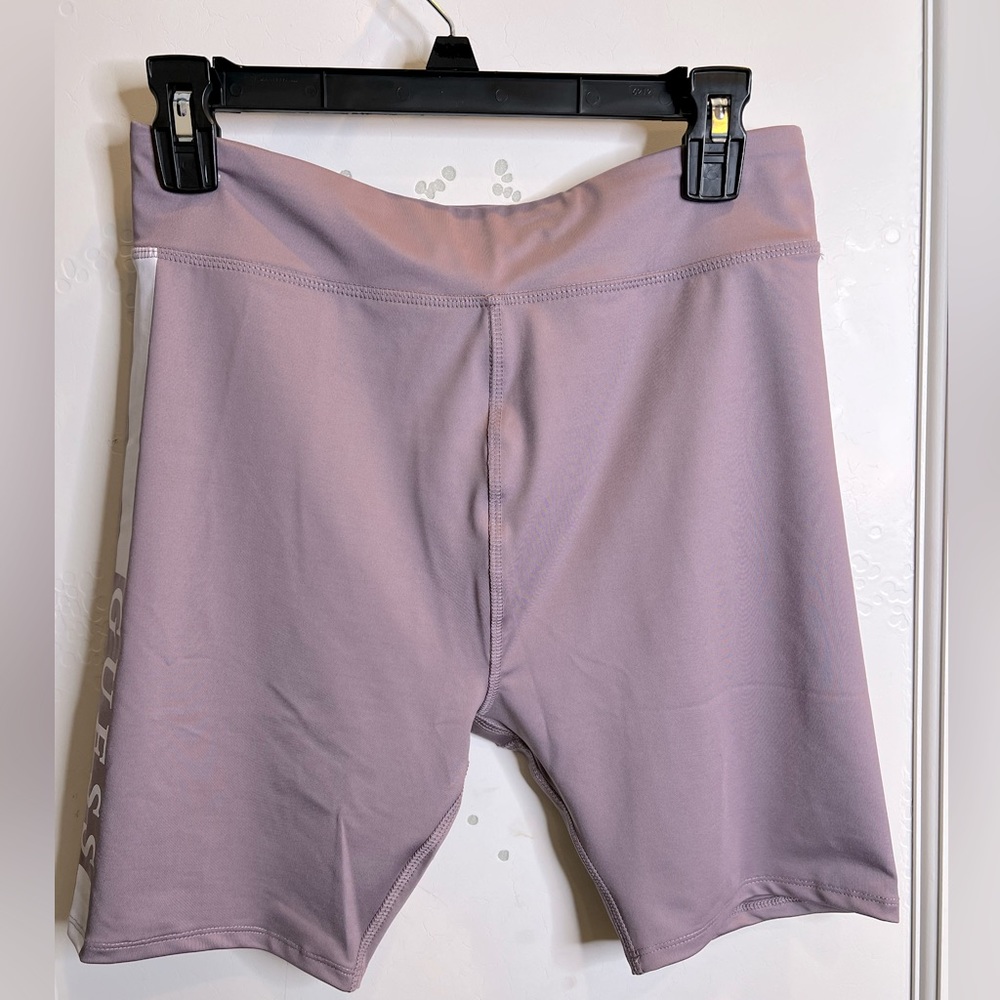 NWT GUESS XOLANI BIKER GYM SHORTS SIZE M